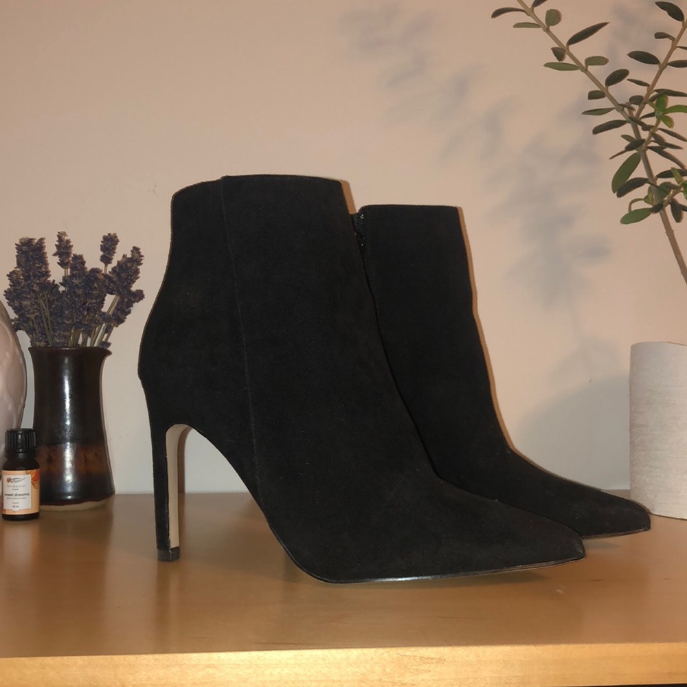 High heel booties